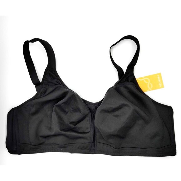 DELIMIRA Women's Minimizer Full Coverage Bra Wireless Size 44D Black NWT - Picture 2 of 9